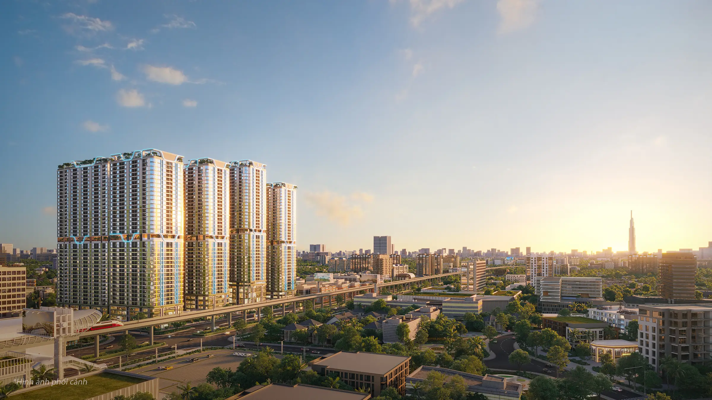 Tam nhin ngang toa nha